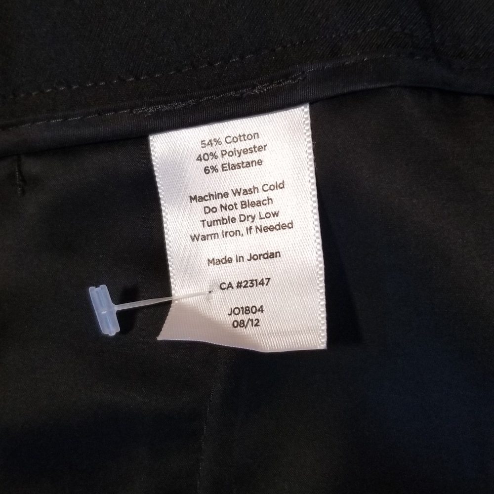 Talbots Woman NWOT Heritage style Black Straight Leg Pants Size 20W - Picture 8 of 9